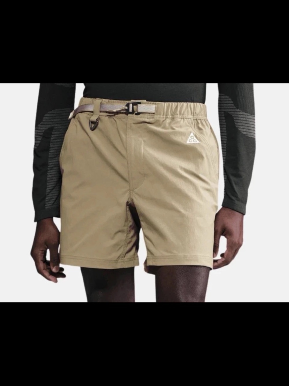 NIKE ACG WOVEN SHORTS MEN’S L Large KHAKI TAN FN2430-297 NEW NWT $100